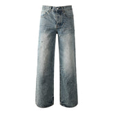 Mens trendy purple jeans 100% cotton Jeans Rhinestones #9133