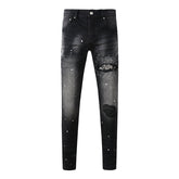 Mens trendy purple jeans 100% cotton Pure Cotton High Street Trend
