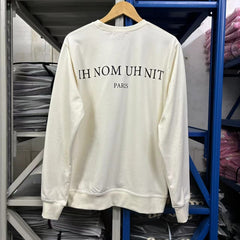 IH NOM UH NIT Crew neck sweatshirt High-quality pure cotton streetwear style