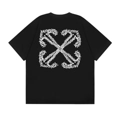 OFF WHITE T SHIRTS High-quality pure cotton high-street style