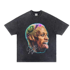 BIG FACE T shirts Pure Cotton High-Street Fashion