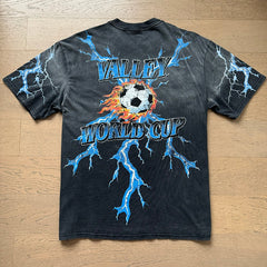 Valeforever Vale T Shirts Washed black with a distressed finish