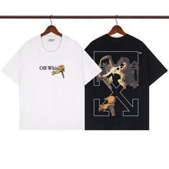 OFF WHITE T SHIRTS High-quality pure cotton high-street style