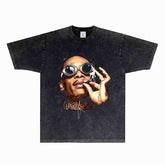 BIG FACE T shirts Pure Cotton High-Street Fashion