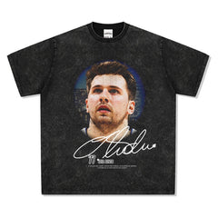 BIG FACE T shirts Pure Cotton High-Street Fashion