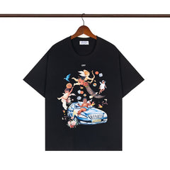OFF WHITE T SHIRTS High-quality pure cotton high-street style