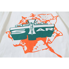Hellstar T Shirts Retro style high street trend High-quality pure cotton high-street clothing