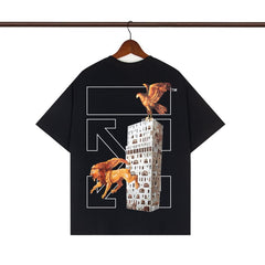 OFF WHITE T SHIRTS High-quality pure cotton high-street style