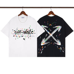 OFF WHITE T SHIRTS High-quality pure cotton high-street style