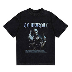 BIG FACE T shirts Pure Cotton High-Street Fashion