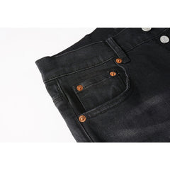 Mens trendy purple jeans 100% cotton Pure Cotton High Street Trend