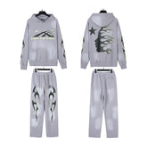 Hellstar Hoodie And Pants Two-Piece Set High-quality pure cotton high-street clothing