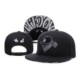 Trendy flat brimmed snapback hatsmen's and women's hats adjustable