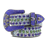 Hip-hop punk rhinestone belt punk full diamond alloy pin buckle