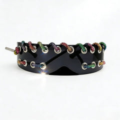 Trendy punk glasses y2k flash diamond