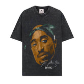 BIG FACE T shirts Pure Cotton High-Street Fashion