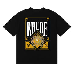 Rhude T Shirts Trendy textured prints