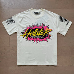 Hellstar T Shirts Retro style high street trend High-quality pure cotton high-street clothing