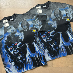 Valeforever Vale T Shirts Washed black with a distressed finish
