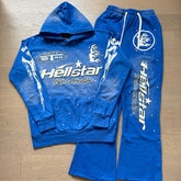 Hellstar Hoodie And Pants Two-Piece Set High-quality pure cotton high-street clothing