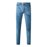 Mens trendy purple jeans 100% cotton Pure Cotton High Street Trend