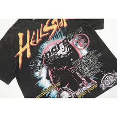 Hellstar T-shirt Direct Printing Pattern High-quality pure cotton high-street clothing