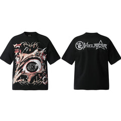 Hellstar T-shirt Direct Printing Pattern High-quality pure cotton high-street clothing