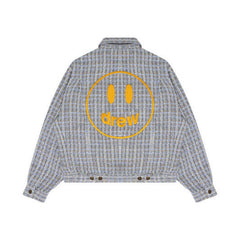DREW HOUSE Jacket grey textured Chanel-style