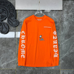CHH Heart Long Sleeve Shirt Unisex Fashion Loose Long Sleeve Shirt