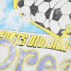Valeforever Vale T Shirts Washed, distressed-look soccer print
