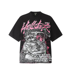 Hellstar T-shirt Direct Printing Pattern High-quality pure cotton high-street clothing