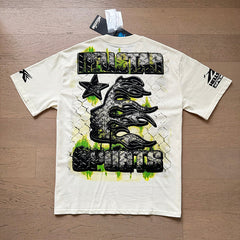 Hellstar T Shirts Retro style high street trend High-quality pure cotton high-street clothing