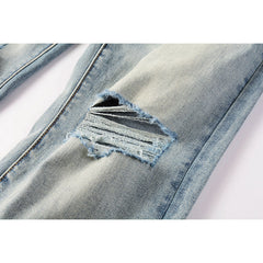 Mens trendy purple jeans 100% cotton Pure Cotton High Street Trend
