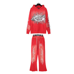 Hellstar Hoodie And Pants Two-Piece Set High-quality pure cotton high-street clothing