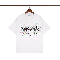 OFF WHITE T SHIRTS High-quality pure cotton high-street style