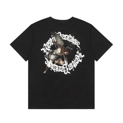 Revenge T Shirts High-quality streetwear with trendy Painted decoration