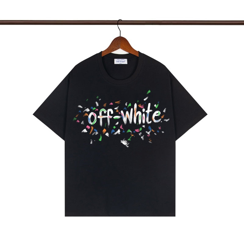 OFF WHITE T SHIRTS High-quality pure cotton high-street style
