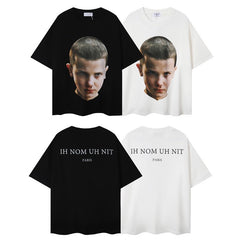 IH NOM UH NIT T shirts Eleven Stranger Things High-quality pure cotton streetwear style