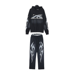 Hellstar Hoodie And Pants Two-Piece Set High-quality pure cotton high-street clothing