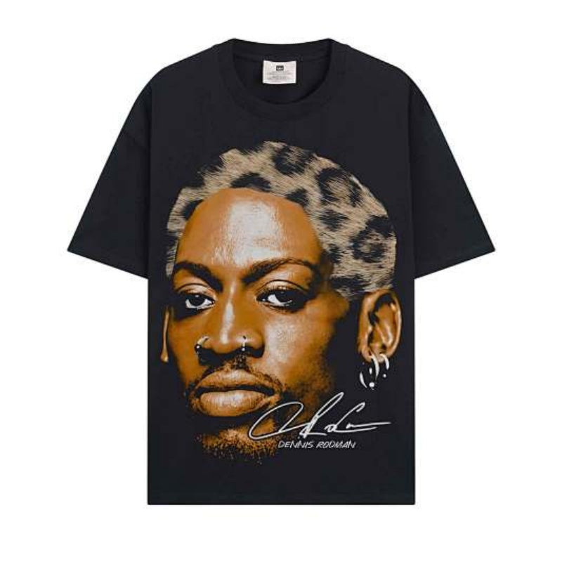 BIG FACE T shirts Pure Cotton High-Street Fashion