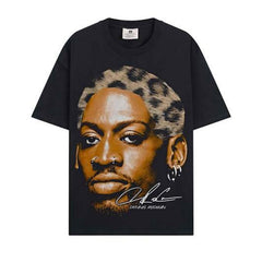 BIG FACE T shirts Pure Cotton High-Street Fashion