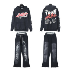Hellstar Hoodie And Pants Two-Piece Set High-quality pure cotton high-street clothing