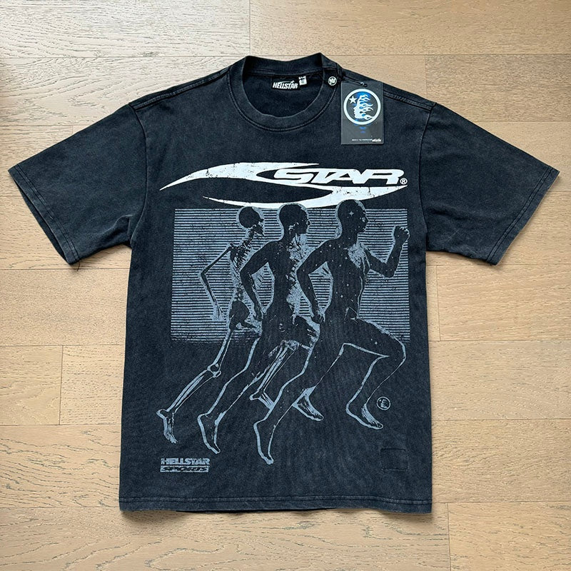 Hellstar T shirts High-street style, pure cotton, loose fit