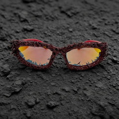 Trendy punk glasses dark and weird