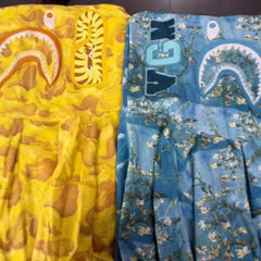 Bathing ape hoode bape van gogh joint wave sunflower