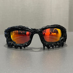 Trendy punk glasses dark series