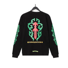 CHH  Heart Long Sleeve Shirt Unisex Fashion Loose Long Sleeve Shirt