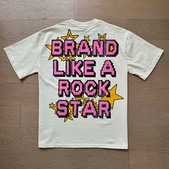 Hellstar  T Shirts Retro style high street trend High-quality pure cotton high-street clothing