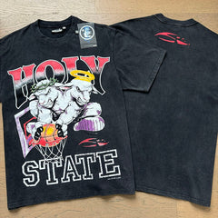 Hellstar T shirts High-street style, pure cotton, loose fit
