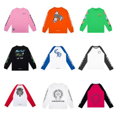 CHH  Heart Long Sleeve Shirt Unisex Fashion Loose Long Sleeve Shirt